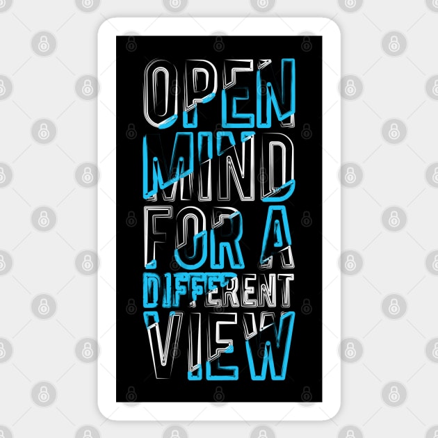 Open Mind For A Different View Sticker by Mako Design 